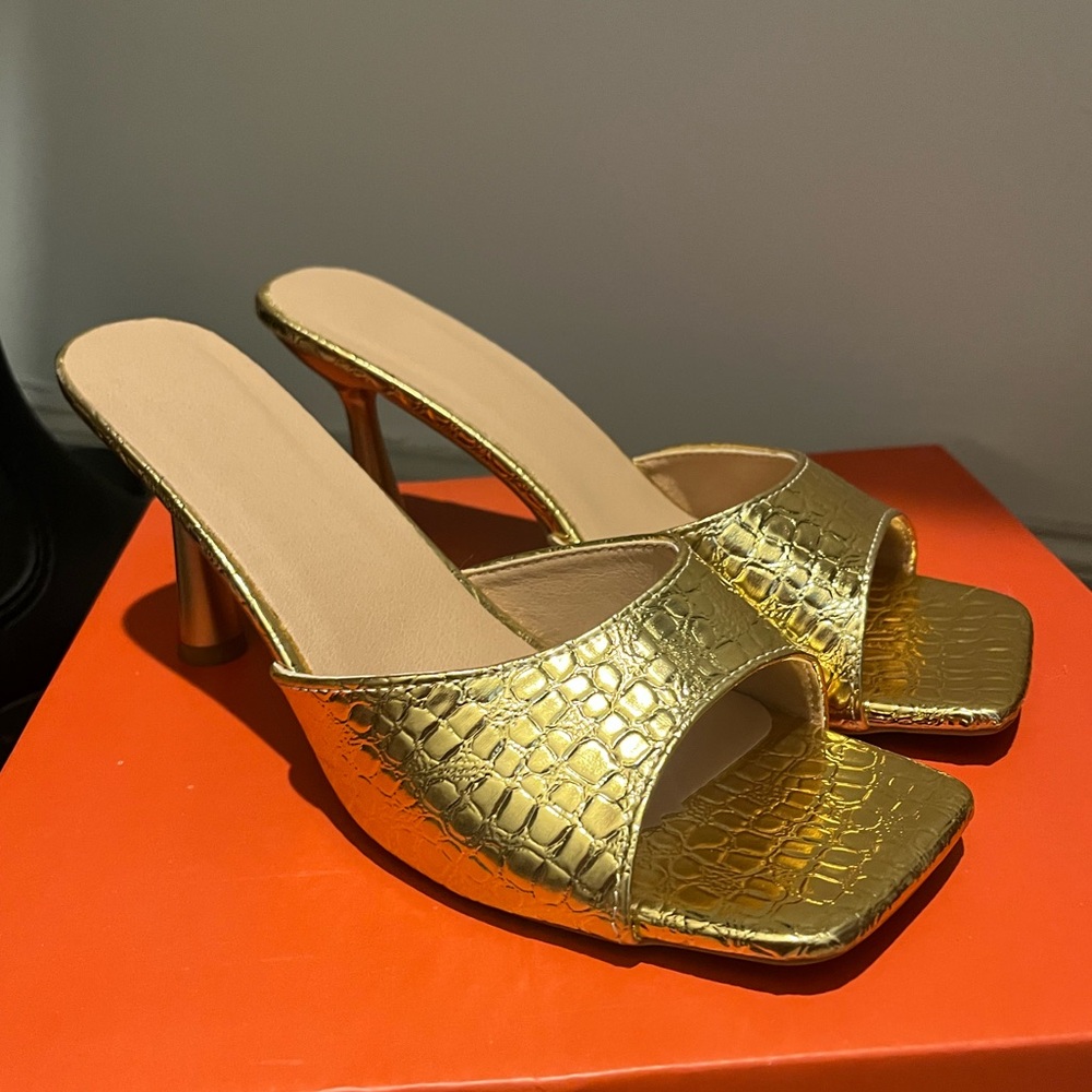 Gold Women's Heels